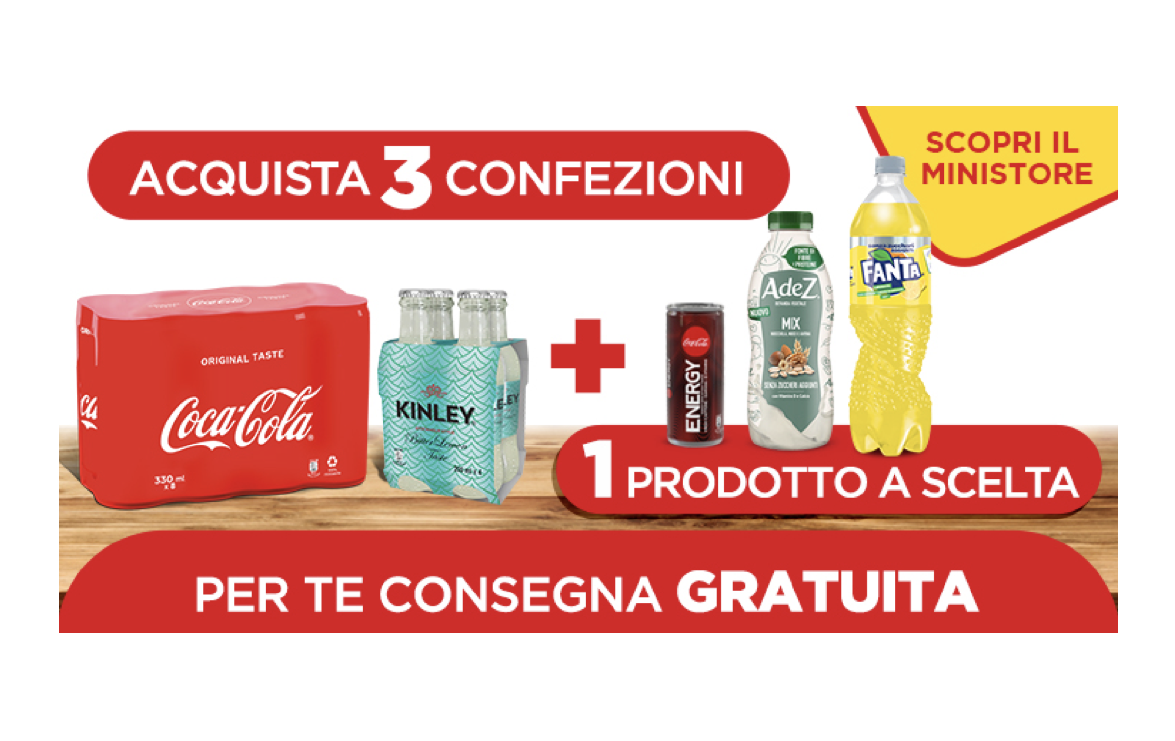 Coca‑Cola ti offre la consegna gratuita!
