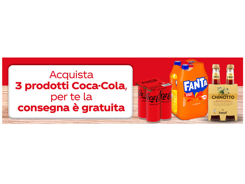 COCA-COLA OFFERS FREE DELIVERY ON CARREFOUR.IT – APRIL 2024
