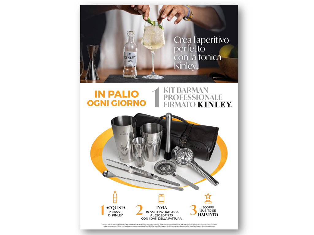 WITH KINLEY YOU WIN THE PROFESSIONAL BARTENDER KIT