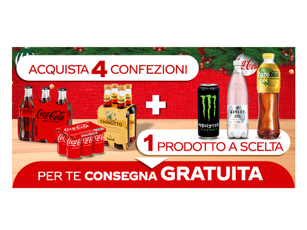 ESSELUNGA - WITH COCA-COLA DELIVERY IS FREE - DECEMBER 2023