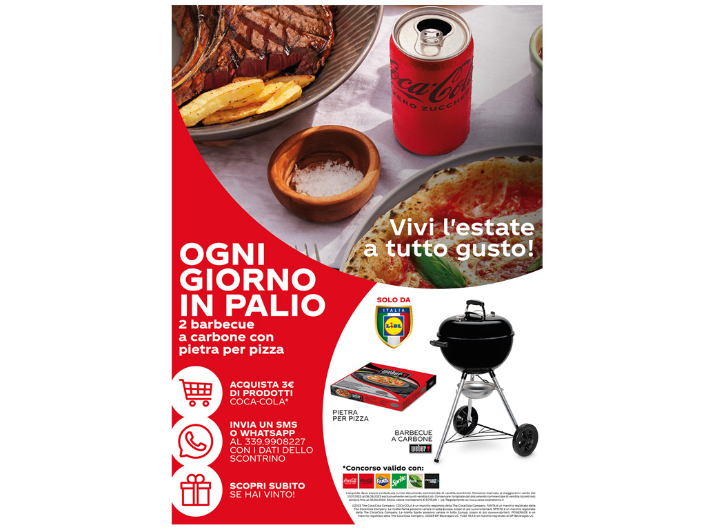 WIN THE BBQ AND STONE PIZZA WITH COCA-COLA AND LIDL