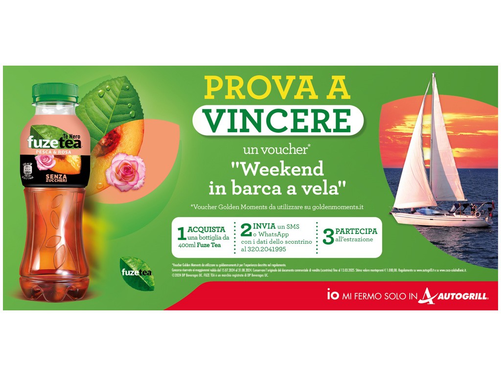 CON FUZE TEA VINCI UN WEEKEND IN BARCA A VELA