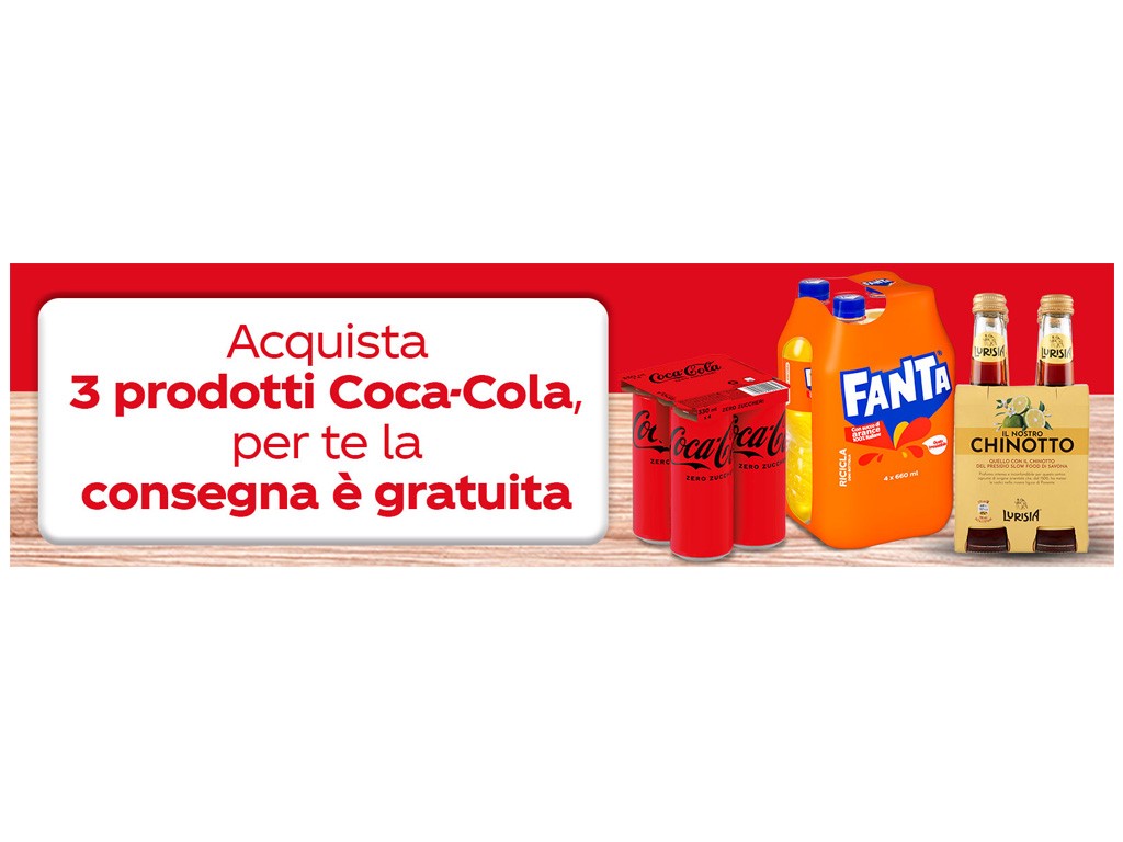 COCA-COLA OFFRE LA CONSEGNA GRATUITA SU CARREFOUR.IT – APRILE 2024