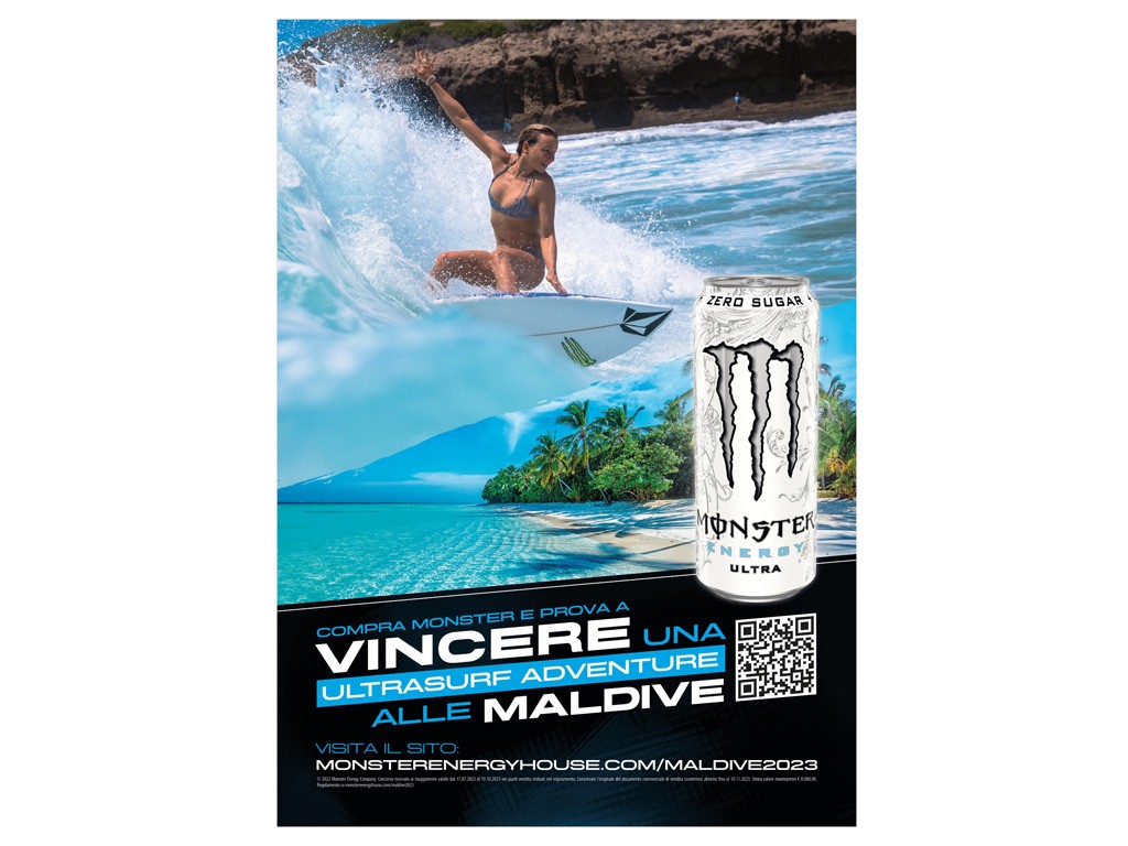 COMPRA MONSTER E PROVA A VINCERE UNA ULTRA SURF ADVENTURE ALLE MALDIVE