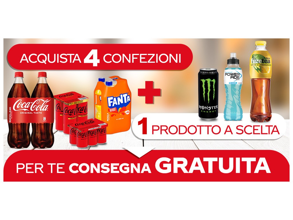 ESSELUNGA - CON COCA-COLA LA CONSEGNA È GRATUITA - APRILE